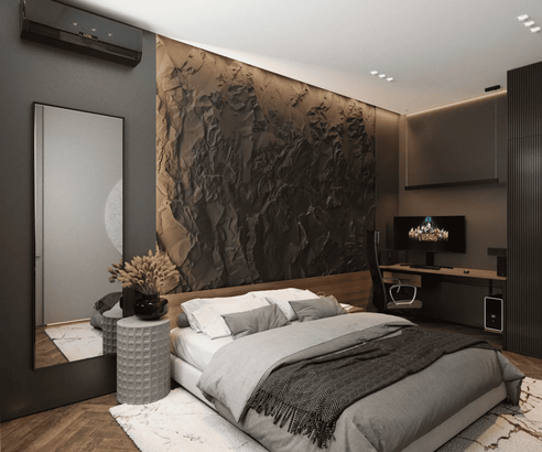 3D Decorative Gypsum Wall Panels - Elephant Rock