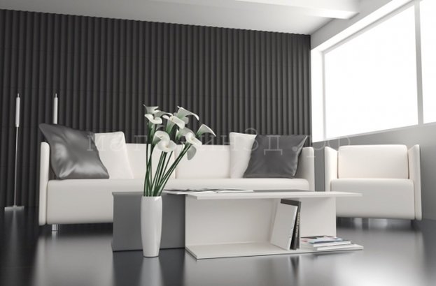 3D decorative gypsum wall panels - Concave strip