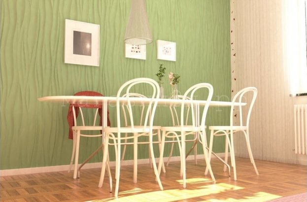 3D Decorative Gypsum Wall Panels - Silk Wave