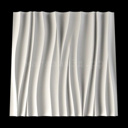 3D Decorative Gypsum Wall Panels - Silk Wave