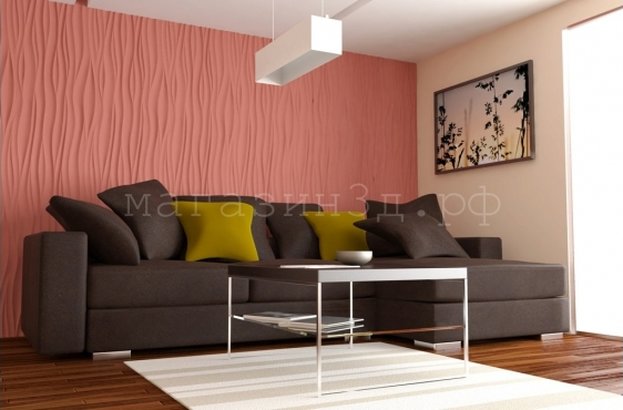 3D Decorative Gypsum Wall Panels - Silk Wave