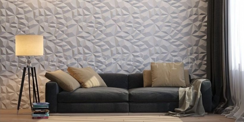 3D decorative gypsum wall panels - Rock Crystal