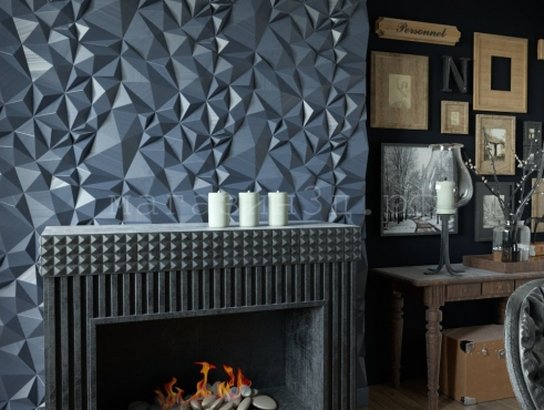 3D decorative gypsum wall panels - Rock Crystal