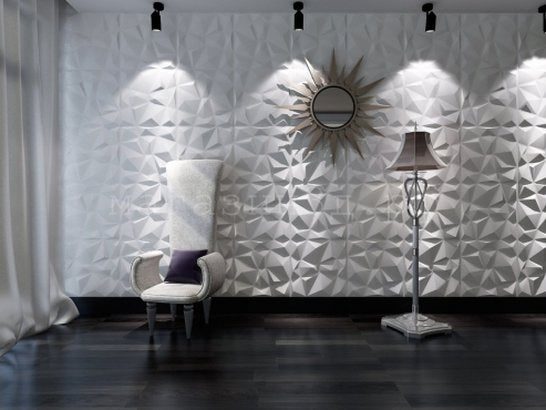 3D decorative gypsum wall panels - Rock Crystal