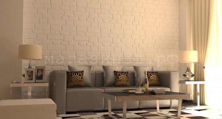 3D decorative gypsum wall panels - Old stone (Old brick)