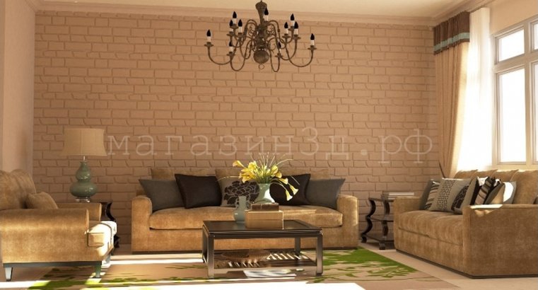 3D decorative gypsum wall panels - Old stone (Old brick)