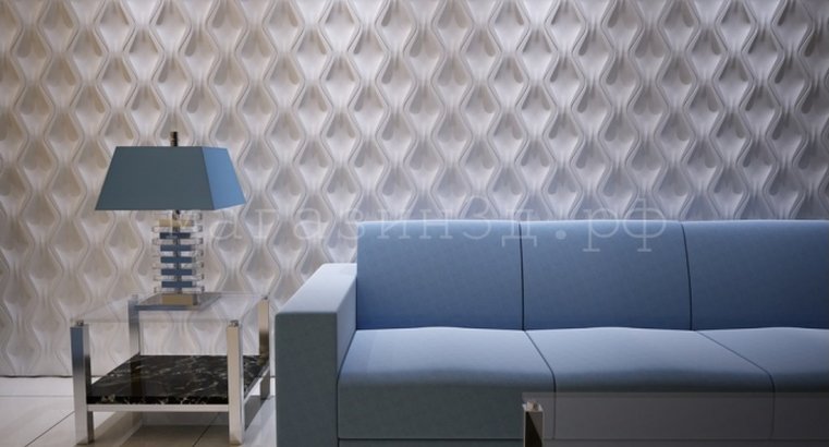 3D Decorative Gypsum Wall Panels - Flowing Sand
