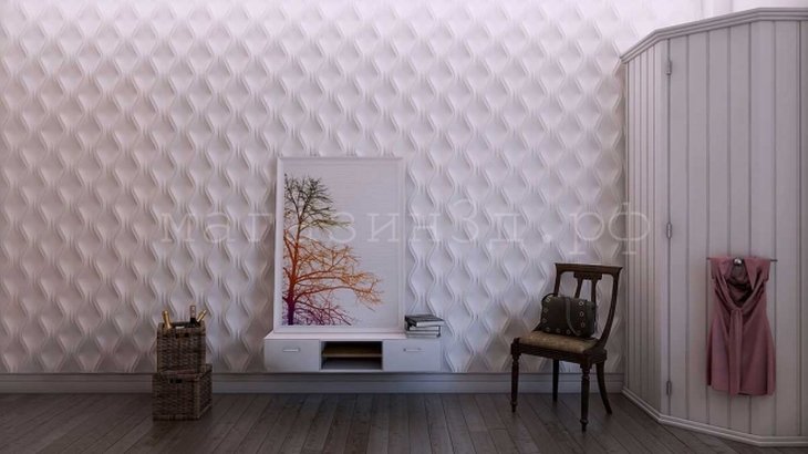 3D Decorative Gypsum Wall Panels - Flowing Sand