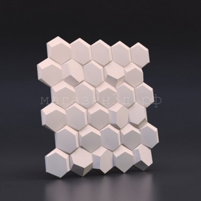 3D decorative gypsum wall panels - Beehive - easy installation