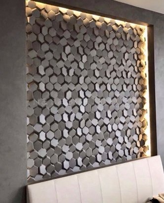 3D decorative gypsum wall panels - Beehive - easy installation