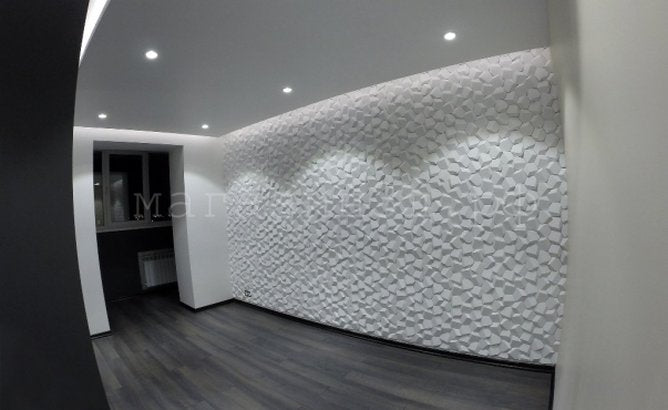 3D decorative gypsum wall panels - Beehive - easy installation