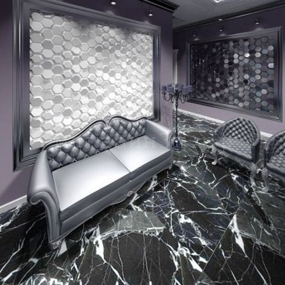 3D decorative gypsum wall panels - Beehive - easy installation