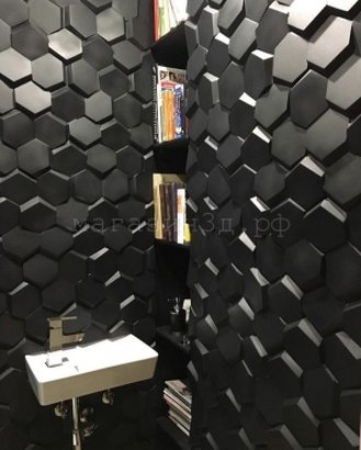 3D decorative gypsum wall panels - Beehive - easy installation
