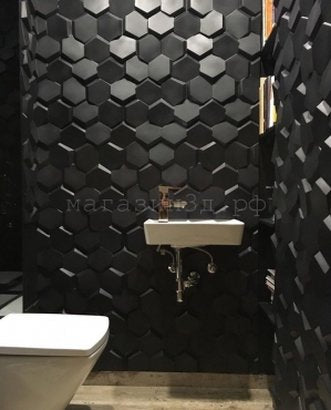 3D decorative gypsum wall panels - Beehive - easy installation