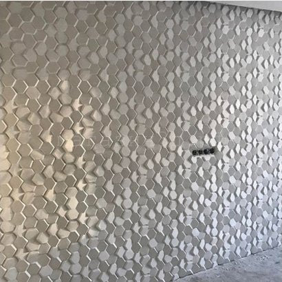 3D decorative gypsum wall panels - Beehive - easy installation