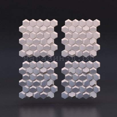 3D decorative gypsum wall panels - Beehive - easy installation