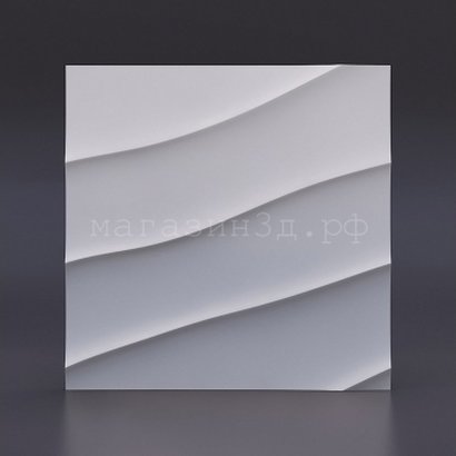 3D decorative gypsum wall panels - Wave diagonal