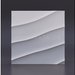 3D decorative gypsum wall panels - Wave diagonal