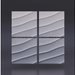 3D decorative gypsum wall panels - Wave diagonal