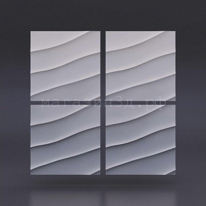 3D decorative gypsum wall panels - Wave diagonal