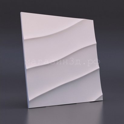 3D decorative gypsum wall panels - Wave diagonal