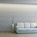 3D decorative gypsum wall panels - Wave diagonal