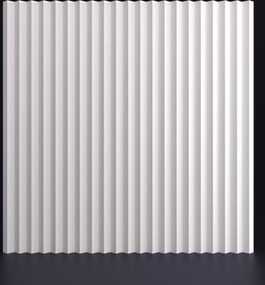 3D Decorative Gypsum Wall Panels - Zigzag