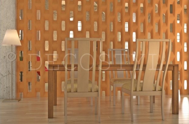 Apollo - decorative 3D wall partition made of plaster