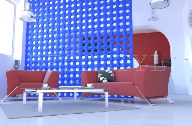 3D decorative gypsum wall partition - Flex