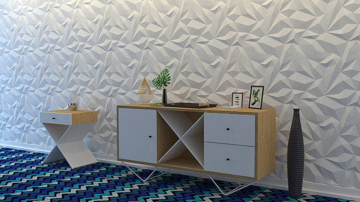 3D decorative gypsum wall panels - Rock - easy installation