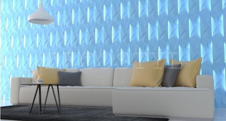Decorative wall 3D light panels Lightcrystal
