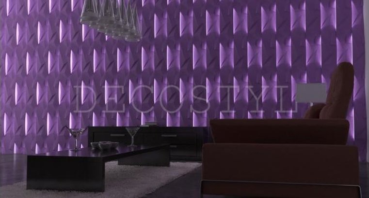 Decorative wall 3D light panels Lightcrystal