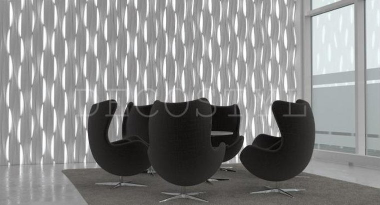 Decorative wall 3D light panels Stream