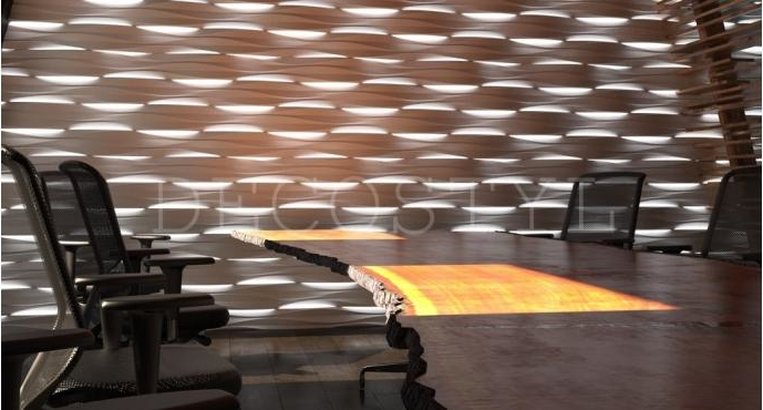 Decorative wall 3D light panels Stream