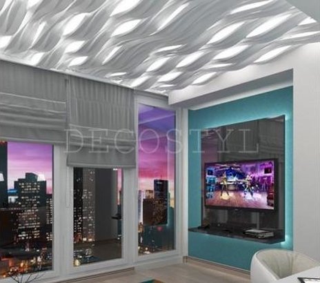 Decorative wall 3D light panels Stream