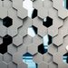 Hive - decorative 3D wall partition made of plaster