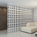 3D decorative plaster wall partition - Hourglass