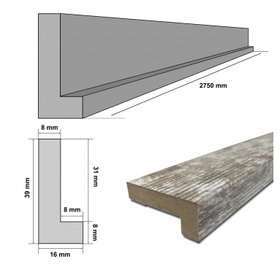 Decorative 3D wall panels MDF (laminated)