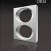 Ohm - decorative 3D wall partition made of plaster