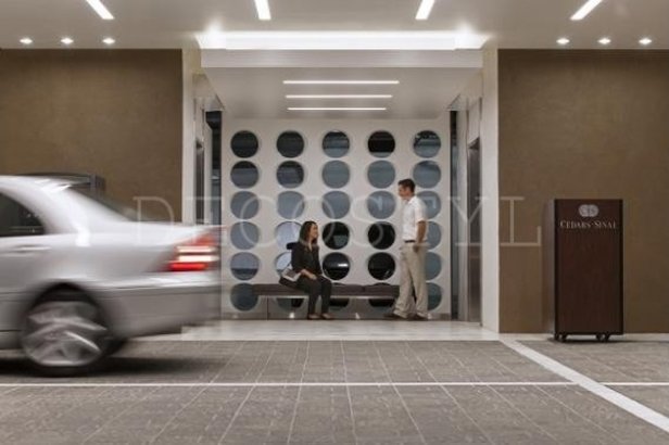 Ohm - decorative 3D wall partition made of plaster