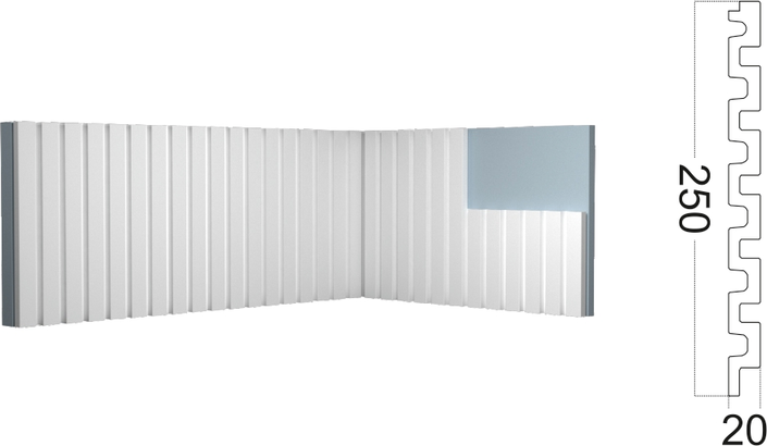 Duropolymer panel Kr240SP Paolo Arte