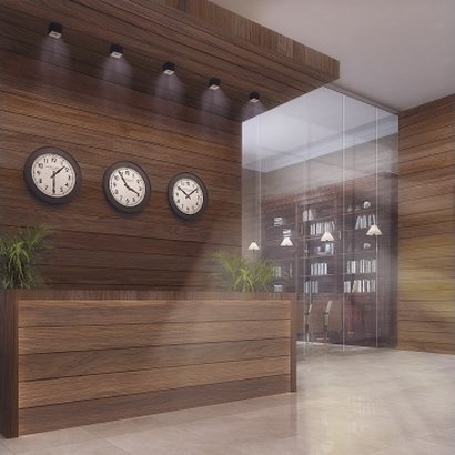 Decorative wall panels MDF 2D with chamfer (veneered)