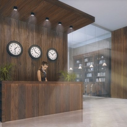 Decorative wall panels MDF 2D with chamfer (veneered)