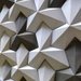 3D decorative gypsum wall panels (gypsum tiles, Elementary) - Star - easy installation