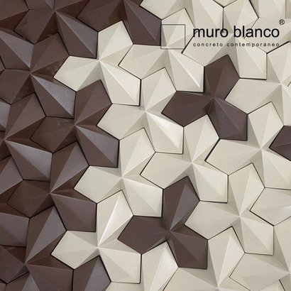 3D decorative gypsum wall panels (gypsum tiles, Elementary) - Star - easy installation