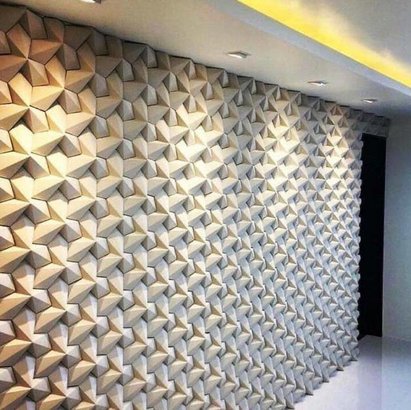 3D decorative gypsum wall panels (gypsum tiles, Elementary) - Star - easy installation