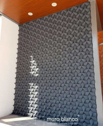 3D decorative gypsum wall panels (gypsum tiles, Elementary) - Star - easy installation