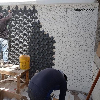 3D decorative gypsum wall panels (gypsum tiles, Elementary) - Star - easy installation