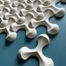3D decorative gypsum wall panels (gypsum tiles, Elementary) - Fan - easy installation