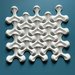 3D decorative gypsum wall panels (gypsum tiles, Elementary) - Fan - easy installation